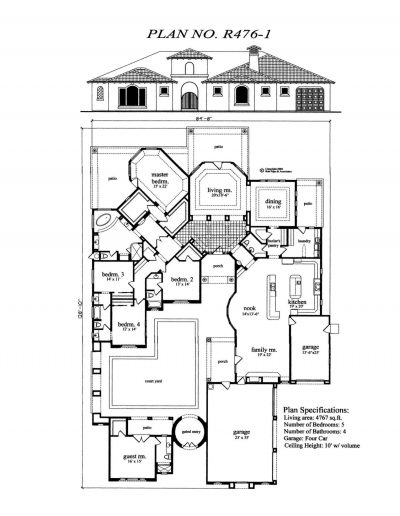 floor plan for a custom house in clovis